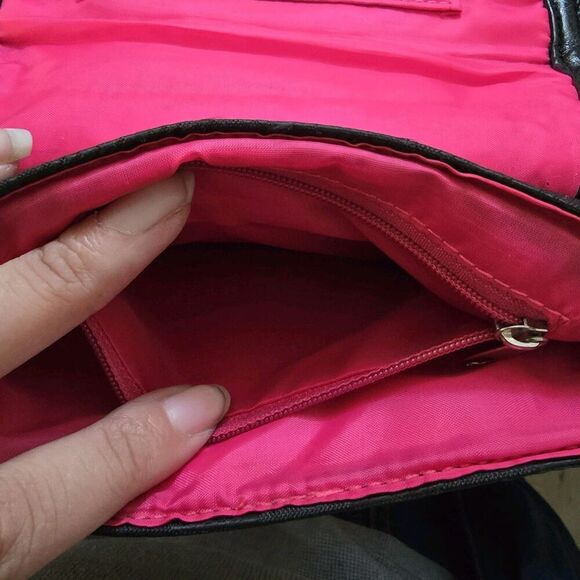 Mini Crossbody Bag, Black & Fuchsia (B1) - Picture 3 of 13